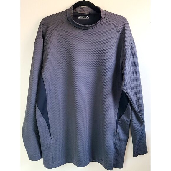 Nike Golf Other - Nike Golf Fit Dry Mens XL Long Sleeve Gray Textured Shirt